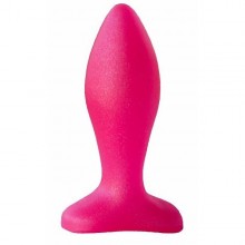 Анальная пробка с широким основанием, цвет розовый, Биоклон 433200, бренд LoveToy А-Полимер, длина 9 см., со скидкой