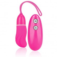 Розовый силиконовый стимулятор-яйцо для G-точки «Wireless G-Spot Vibe» с пультом ДУ, Erotic fantasy HT-V1, бренд EroticFantasy, длина 5 см., со скидкой