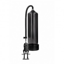 Вакуумная помпа для мужчин с ручным насосом в виде поршня «Deluxe Beginner Pump», черная, Shots Media PMP003BLK, длина 30 см., со скидкой