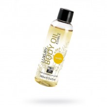 Съедобное массажное масло с ароматом ванили Shiatsu «Luxury Body Oil Edible Vanilla», объем 100 мл, Hot Products INS66015, 100 мл.