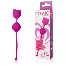 Шарики вагинальные Cosmo, цвет розовый, диаметр 27 мм, CSM-23009, бренд Bior Toys, диаметр 2.7 см., со скидкой