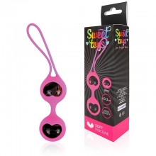 Класcические вагинальные шарики из силикона с петлей, цвет розовый, Sweet Toys st-40134-6, диаметр 3.3 см.