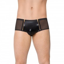 Шорты мужские с замочками SoftLine Collection, цвет черный, размер M/L, из материала полиамид, со скидкой