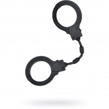 Силиконовые черные наручники A-Toys by TOYFA, длина 33 см, TOYFA 766002, цвет Черный, длина 33 см., со скидкой