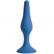 Анальная пробка Gravity, силикон, диаметр 2.8 см, длина 11 см, цвет кобальт, бренд Le Frivole, цвет синий, длина 11 см., со скидкой