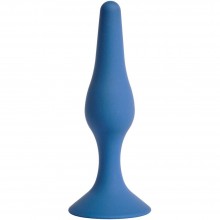 Анальная пробка Gravity, силикон, диаметр 2.5 см, длина 10.5 см, цвет кобальт, бренд Le Frivole, цвет синий, длина 10.5 см., со скидкой
