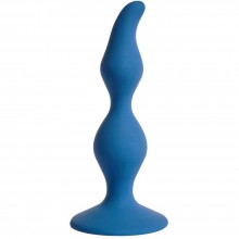 Анальная пробка «Vesta» из силикона, цвет синий, Le Frivole Costumes 05518, длина 12.5 см., со скидкой