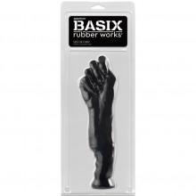 Стимулятор-рука для фистинга Basix Rubber Works «Fist of Fury», цвет черный, PipeDream 4301-23 PD, из материала ПВХ, длина 27.9 см., со скидкой