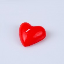 Красная свеча в форме сердца, Сима-Ленд 385136, цвет красный, длина 5 см.