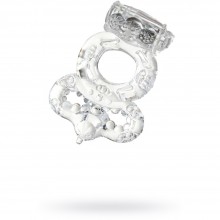 Оригинальное виброкольцо «Vibrating Ring 818037-1», цвет прозрачный, диаметр 2 см, ToyFa 818037-1, диаметр 2 см., со скидкой