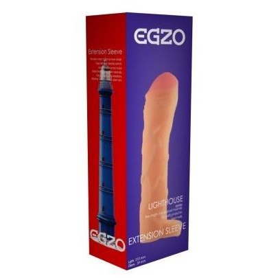 Удлиняющая насадка на пенис с подхватом «Lighthouse», цвет телесный, Egzo ES004, из материала неоскин, длина 23.5 см., со скидкой