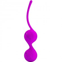 Вагинальные шарики Pretty Love «Kegel Tighten Up I» со смещенным центром тяжести, цвет фиолетовый, Baile BI-014490-1, из материала силикон, длина 16.3 см., со скидкой