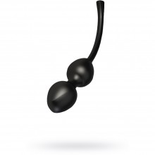 Вагинальные шарики на сцепке «E-stim Geisha Balls, Duo Jane Wonda» с миостимуляцией от компании Mystim, цвет черный, 46286, длина 19.6 см., со скидкой