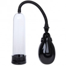 Классическая вакуумная помпа для мужчин с грушей, цвет черный, Baile INSBM-010092, из материала пластик АБС, длина 19 см., со скидкой