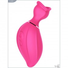 Вакуумный стимулятор клитора «Lip Love», зарядка USB, цвет розовый, Yuanse G-0003, из материала силикон, длина 14.8 см.