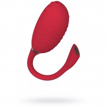 Вибратор и тренажер Кегеля, Magic Motion FUGU, цвет красный, 105, из материала силикон, длина 12 см., со скидкой