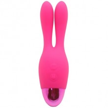 Перезаряжаемый вибростимулятор с ушками INDULGENCE Rechargeable Dream Bunny, розовый, Howells 174215pinkHW, длина 15 см.