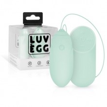 Многофункциональное виброяйцо «Luv Egg» с дистанционным управлением, цвет зеленый, EDC Collections LUV001GRN, из материала силикон, длина 7 см.