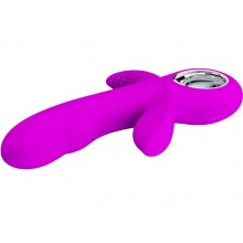 Необычный женский вибратор Pretty Love «Humphray» с двойной стимуляцией, цвет фиолетовый, Baile bi-014603, длина 9.5 см., со скидкой