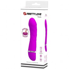 Изогнутый женский вагинальный вибратор для точки G - Pretty Love «Truda», цвет фиолетовый, Baile BI-014616, длина 18.8 см., со скидкой