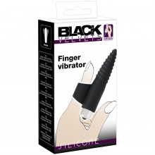 Вибронасадка на палец с винтовым наконечником и съемной вибропулей Black Velvets «Finger Vibrator», цвет черный, You 2 Toys 5929780000, бренд Orion, из материала силикон, длина 10.5 см.