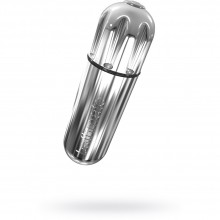 Вибропуля классической формы «Vibe Bullet» от компании Bathmate, цвет серебристый, BM-V-CH, длина 7.9 см., со скидкой