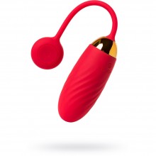 Виброяйцо «Ella Red» с функцией управления через смартфон, цвет красный, Svakom SCB-02A-RED, из материала силикон, длина 21.5 см.